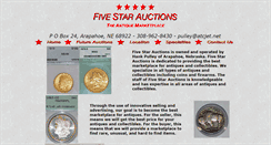 Desktop Screenshot of five-star-auctions.com